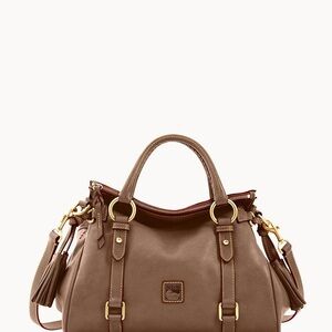 Dooney & Bourke Elephant Brown Leather Satchel